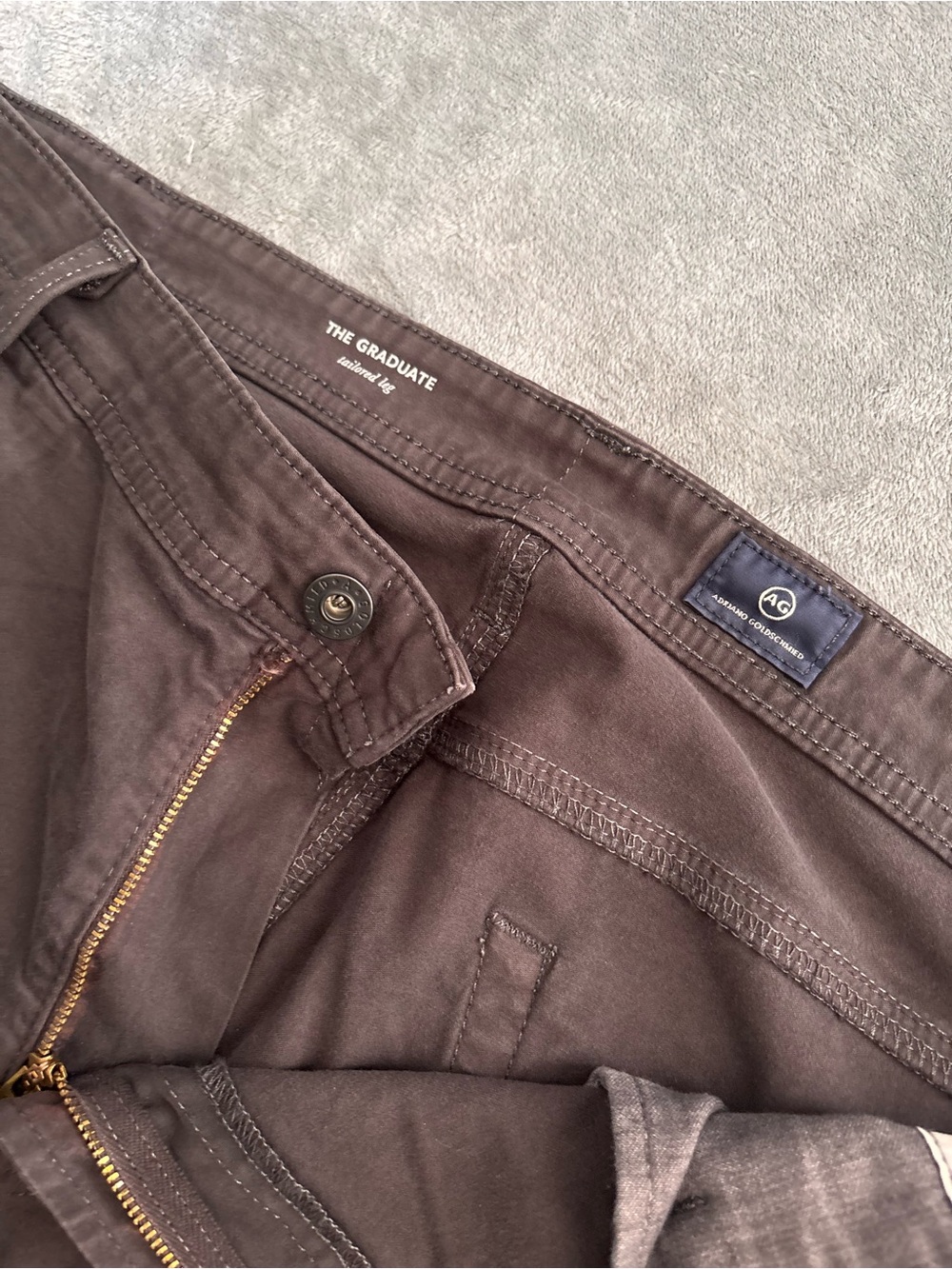 Ag Adriano Goldschmied Men's Straight Chinos